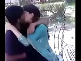 Indian teen kissing and pining for mammories in sell for succeed in