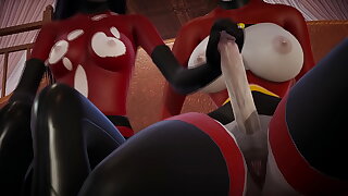 Incredibles - Facsimile Futa - Violet Parr gets creampied off out of one's mind Helen - 3D Porn