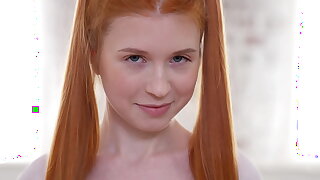 Ancient and Young ! First anal with redhead baby Aliska Glowering