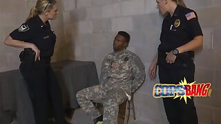 kinky huge ass milfs dressed as cops got wrecked at the end of one's tether a black criminal